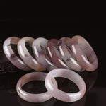 Buddha Stones Purple Jade Happiness Protection Bracelet Bangle