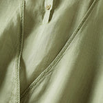 Buddha Stones Retro Plain Fake Two Pieces Button Half Sleeve Design Women's Cotton Linen Shirt