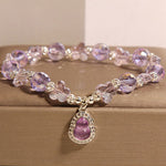 Buddha Stones Butterfly Gourd Amethyst Citrine Labradorite Balance Bracelet
