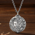 FREE Today: Self Care and Healing Copper Buddha Demon Pattern Pendant Necklace