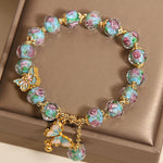 Buddha Stones "Hoping for Love and Transformation" Butterfly Bracelet Includes Gift Message Card