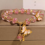 Buddha Stones "Hoping for Love and Transformation" Butterfly Bracelet Includes Gift Message Card