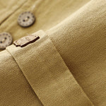 Buddha Stones Solid Color Front Buttons Sleeveless Women's Cotton Waistcoat With Pockets