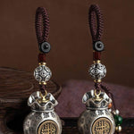 Buddha Stones Fu Character Money Bag Making Money Every Day Fortune Key Chain