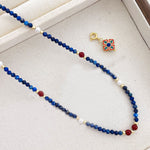Buddha Stones Lazurite Pearl Positive Necklace Pendant