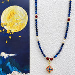 Buddha Stones Lazurite Pearl Positive Necklace Pendant