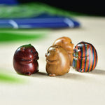 Buddha Stones Green Sandalwood Small Leaf Red Sandalwood Cute Pig Animals Positive Decoration