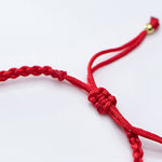 Buddha Stones 925 Sterling Silver Plated Gold Beads Red String Braided Protection Bracelet