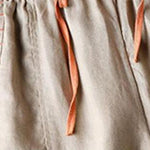Buddha Stones Casual Slit Hem Women's 7-8 Length Wide Leg Pants With Pockets