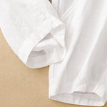 Buddha Stones Casual Plain Cropped Pants Women's Linen Harem Pants With Pockets