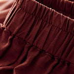 Buddha Stones Casual Plain Cropped Pants Women's Linen Harem Pants With Pockets