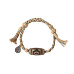 Buddha Stones "May Blessings Protect Your Journey" Dzi Bead Bracelet Includes Gift Message Card