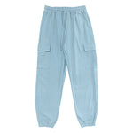 Buddha Stones Solid Color Linen Drawstring Men's Cargo Pants With Pockets