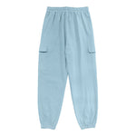 Buddha Stones Solid Color Linen Drawstring Men's Cargo Pants With Pockets