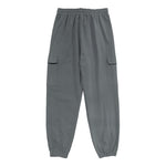 Buddha Stones Solid Color Linen Drawstring Men's Cargo Pants With Pockets