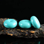 Buddha Stones Turquoise Peace Buckle Rope Balance Necklace Pendant