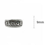 Buddha Stones Om Mani Padme Hum Copper Adjustable Wealth Ring