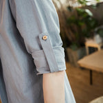 Buddha Stones Vintage Plain Lapel Open Front Jacket Cotton Men's Kimono
