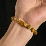 FREE Today: Wealth and Courage Various Color Tiger Eye Beads Pixiu Bracelet