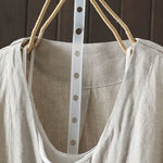 Buddha Stones Pure Color V-neck Women's Jacket With Pockets