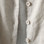 Buddha Stones Pure Color V-neck Women's Jacket With Pockets