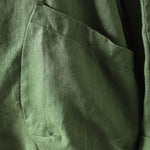 Buddha Stones Pure Color V-neck Women's Jacket With Pockets
