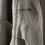 Buddha Stones Pure Color V-neck Women's Jacket With Pockets