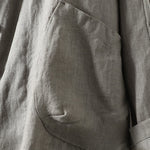 Buddha Stones Pure Color V-neck Women's Jacket With Pockets