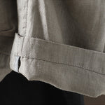 Buddha Stones Pure Color V-neck Women's Jacket With Pockets