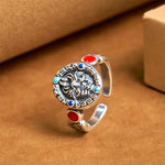 Buddha Stones Zakiram Copper Adjustable Wealth Open Ring