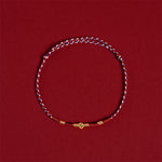 Buddha Stones Handmade Braided Red String Copper Coins Luck Bracelet