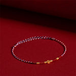 Buddha Stones Handmade Braided Red String Copper Coins Luck Bracelet