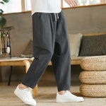 Buddha Stones Summer Men's Cotton Pants With Pockets