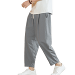 Buddha Stones Summer Men's Cotton Pants With Pockets