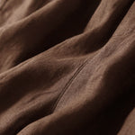 Buddha Stones Plain Color Bottom Hollow Lace Design Lace-up Cotton Women's Shorts With Pockets