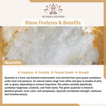 Buddha Stones 108 Mala Beads Natural Quartzite Wealth Luck Bracelet