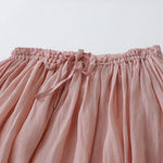 Buddha Stones Solid Lace Elastic Waist Cotton Women's Skirt