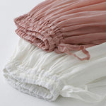 Buddha Stones Solid Lace Elastic Waist Cotton Women's Skirt