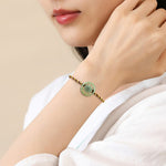 Buddha Stones Jade Sun Braided Rope Abundance Bracelet