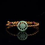 Buddha Stones Jade Sun Braided Rope Abundance Bracelet