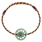 Buddha Stones Jade Sun Braided Rope Abundance Bracelet