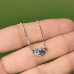 Buddha Stones 925 Sterling Silver Mini Cat Blessing Chain Bracelet