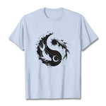Buddha Stonessun And Moon Yin Yang Koi Pattern Tee T-shirt