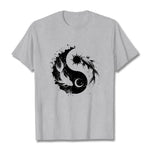 Buddha Stonessun And Moon Yin Yang Koi Pattern Tee T-shirt