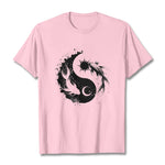 Buddha Stonessun And Moon Yin Yang Koi Pattern Tee T-shirt