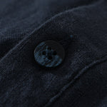 Buddha Stones Solid Color Loose Long Sleeve Half Button Shirt Linen Men Clothing