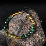 Buddha Stones Cute Bone Pattern Tiger Eye Courage Beads Bracelet