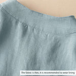 Buddha Stones Casual Women's V-neck Three Quarter Sleeve Design Plain Shirt