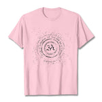 Buddha Stones Mandala Om Symbol Mantra Pattern Tee Cotton T-shirt