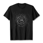 Buddha Stones Mandala Om Symbol Mantra Pattern Tee Cotton T-shirt